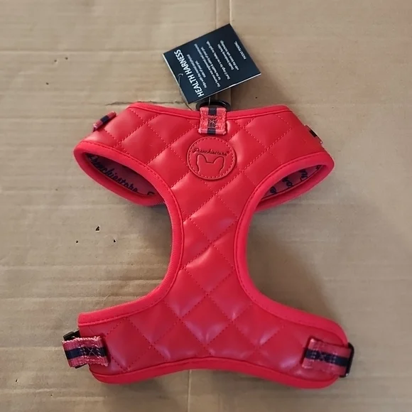 Frenchiestore neck adjustable vegan leather harness-M - Picture 1 of 6